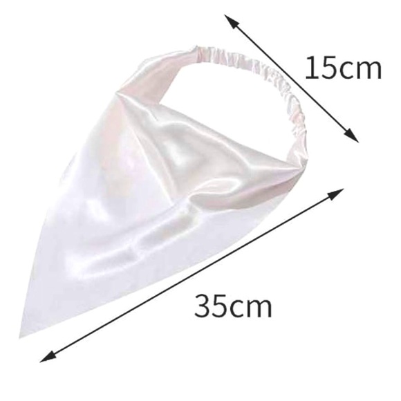 Pink Satin Bandana Rose Gold Headscarf Head Covering Hat Scarf Bonnet - Picture 4 of 6